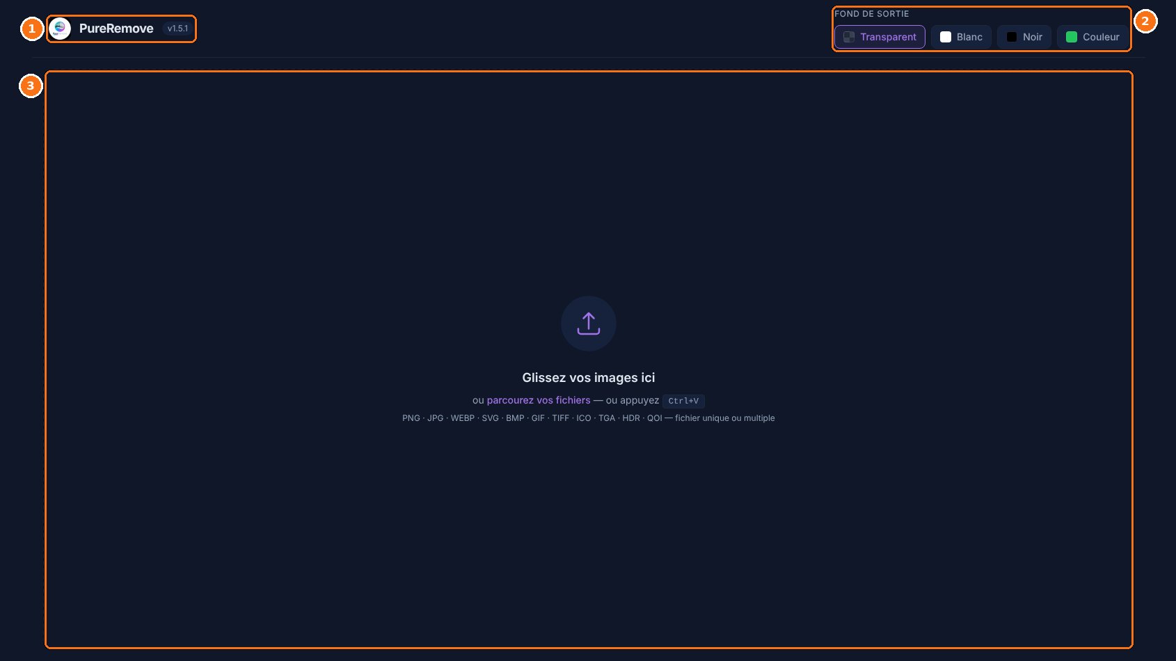 PureRemove : capture de l'application