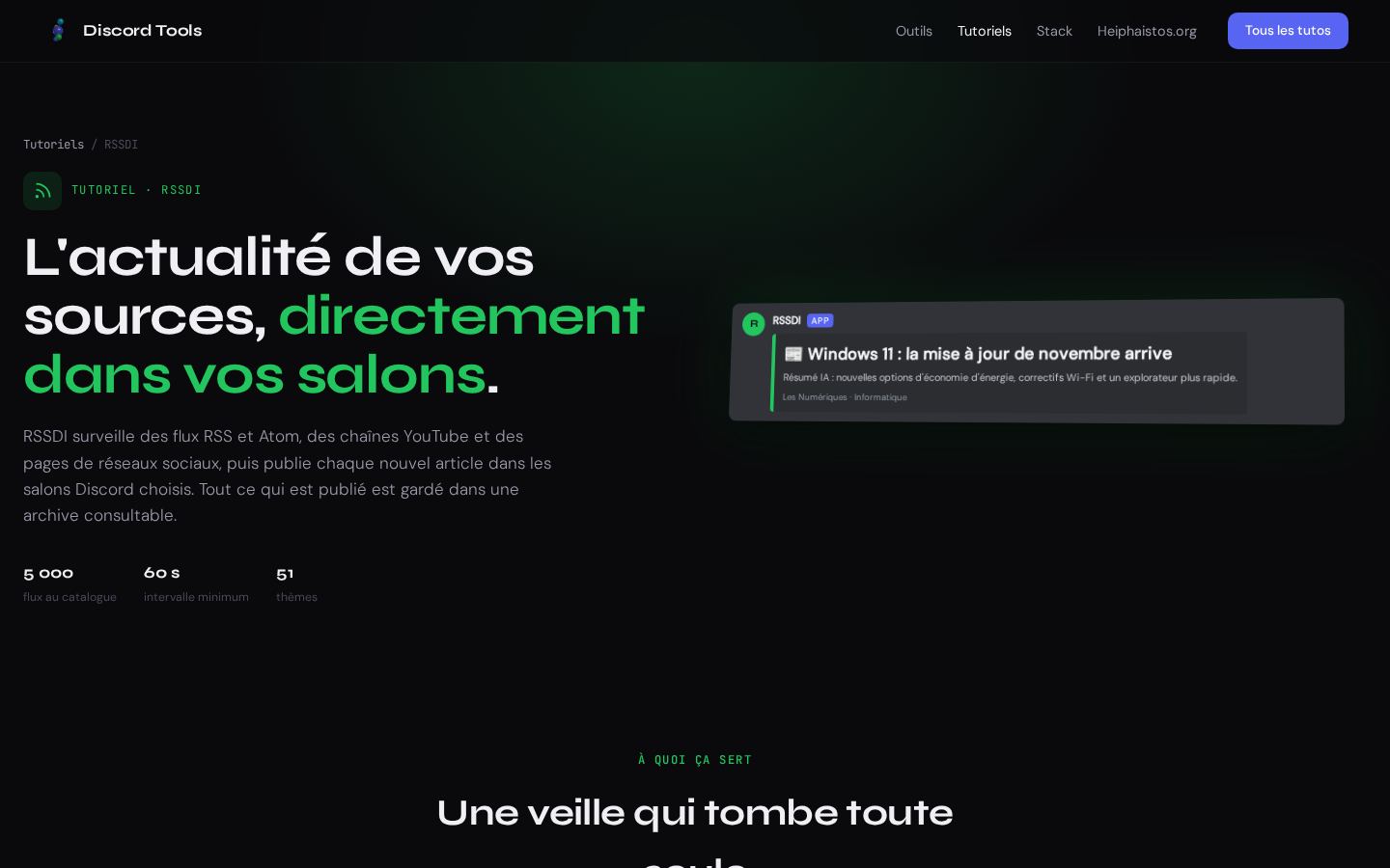 RSSDI sur ordinateur